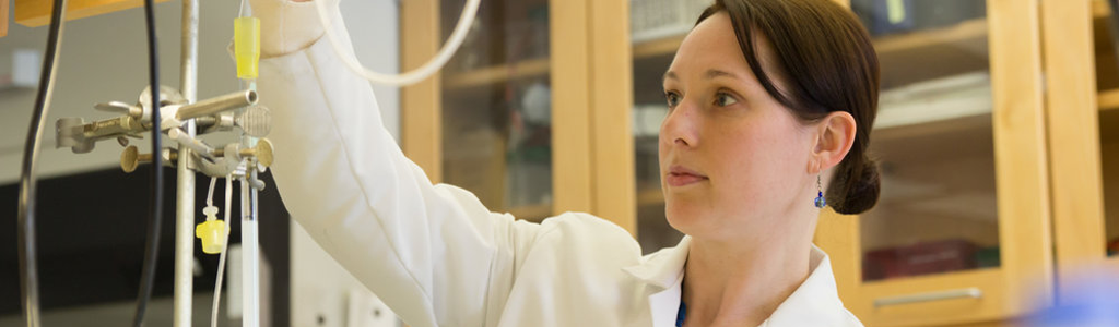 MetasliderImage1 Ph.D. student hard at work in the Teschke Laboratory.