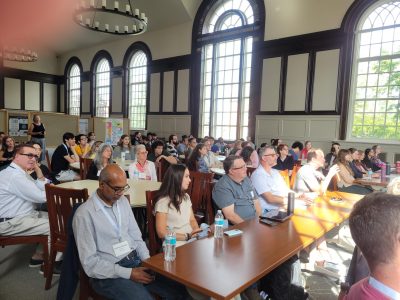 Students and faculty at the research exchange